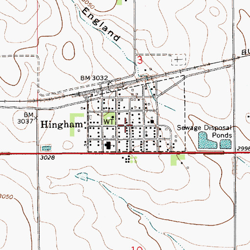 Topographic Map of Our Lady of Ransom Catholic Church, MT