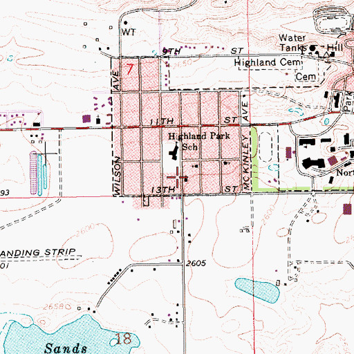 Topographic Map of Pentecostal Church of God, MT