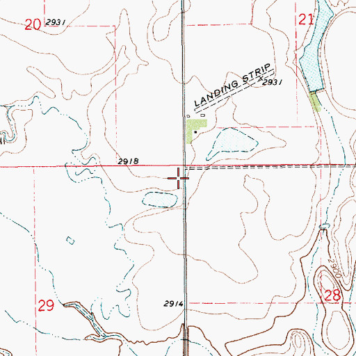 Topographic Map of Hausman Post Office (historical), MT