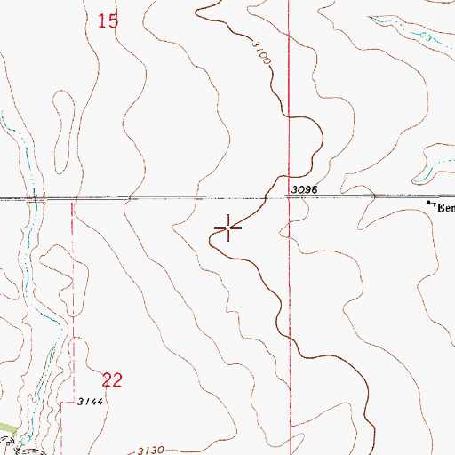 Topographic Map of Honor Post Office (historical), MT