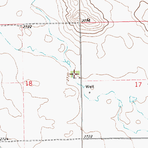 Topographic Map of Saint Joseph Post Office (historical), MT
