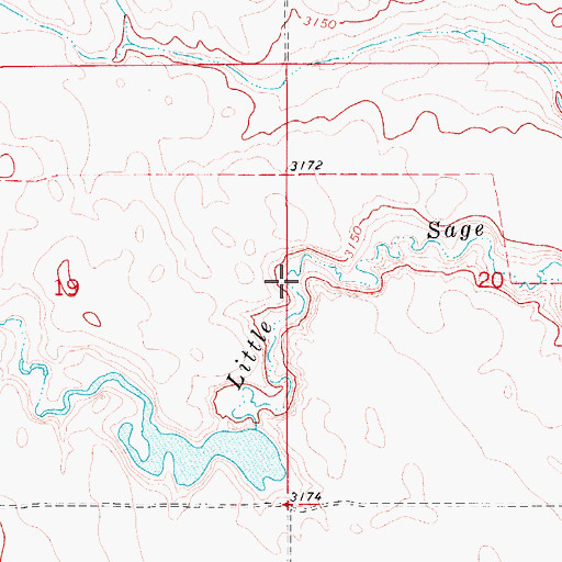 Topographic Map of Taylor Post Office (historical), MT