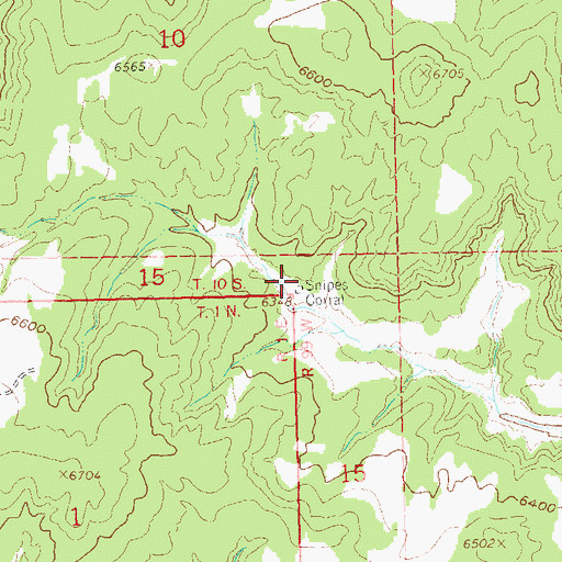 Topographic Map of Snipes Corral, CO