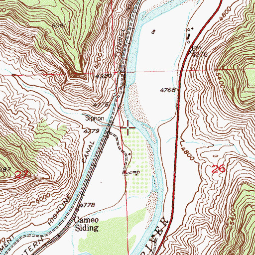 Topographic Map of Jerry Creek, CO