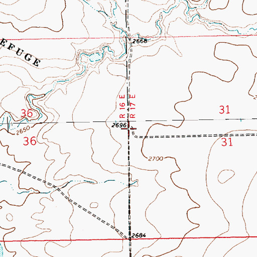 Topographic Map of East End Colony, MT