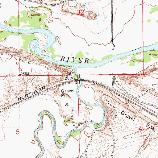 Topographic Map of Cypress School (historical), MT