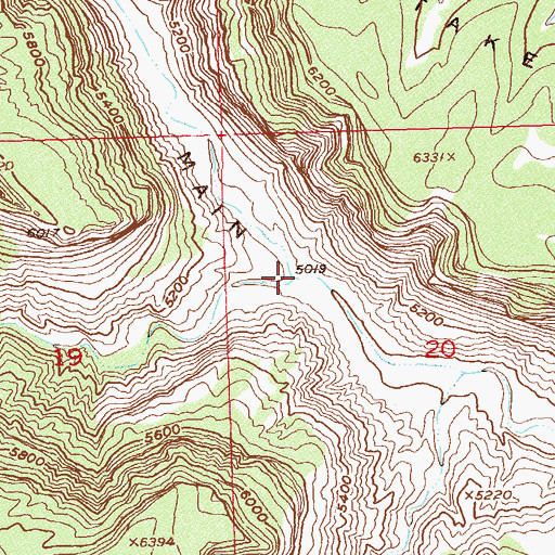 Topographic Map of Spring Creek, CO