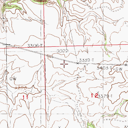 Topographic Map of Chippewa Tribal Police Department, MT