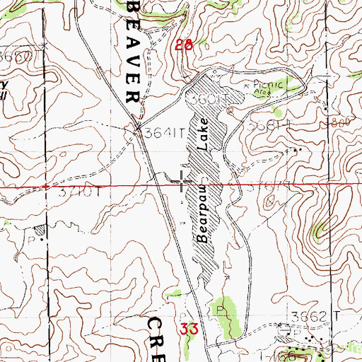 Topographic Map of Revie Creek, MT