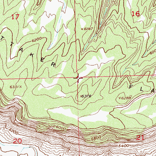 Topographic Map of Whittaker Flats, CO
