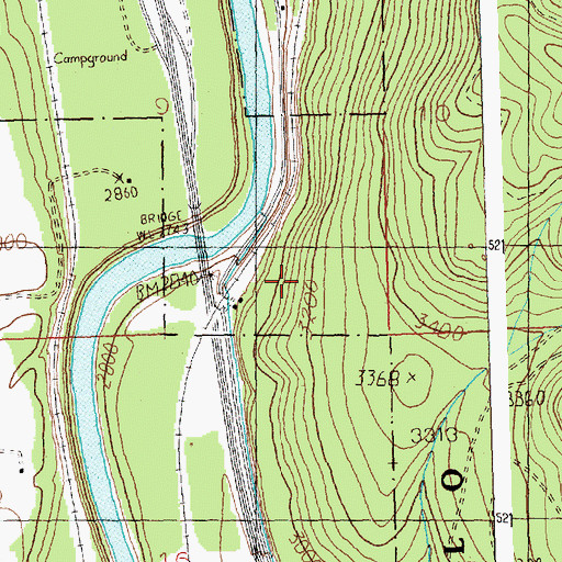 Topographic Map of Quartz Fishing Access Site, MT