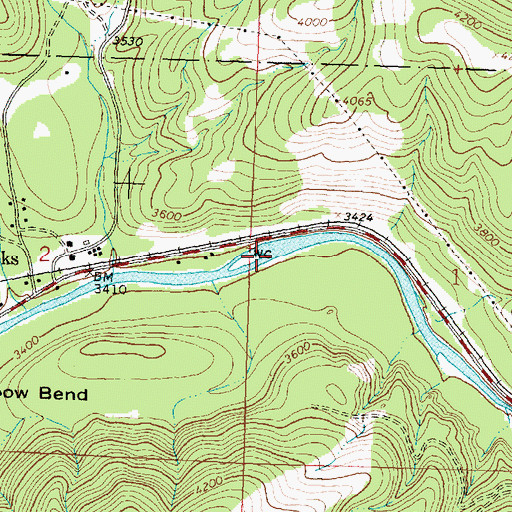 Topographic Map of Red Rocks Fishing Access Site, MT