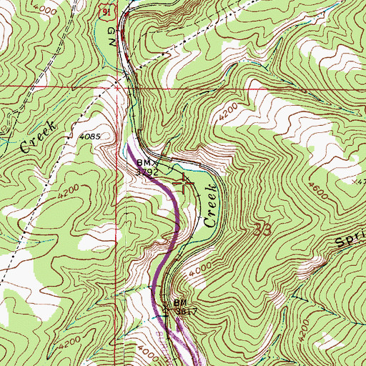 Topographic Map of Prickly Pear Fishing Access Site, MT