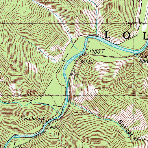 Topographic Map of Welcome Creek Fishing Access Site, MT
