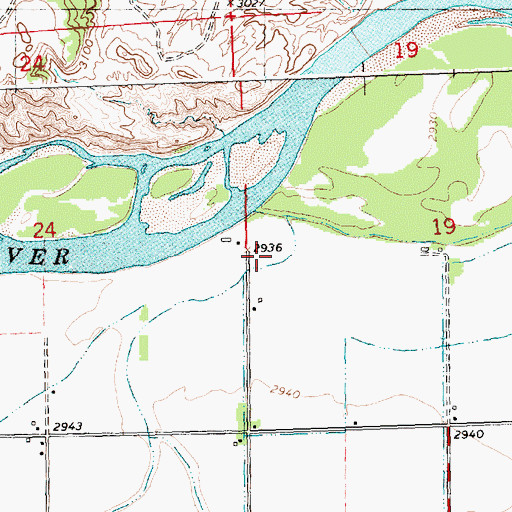 Topographic Map of Gritty Stone Fishing Access Site, MT