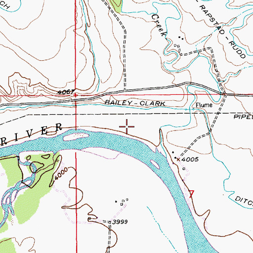 Topographic Map of Otter Creek Fishing Access Site, MT