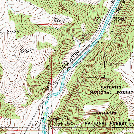 Topographic Map of Kirk Wildlife Refuge Fishing Access Site, MT