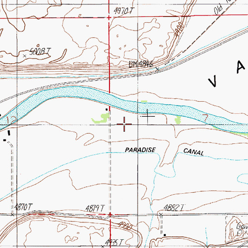 Topographic Map of Mill Creek Fishing Access Site, MT