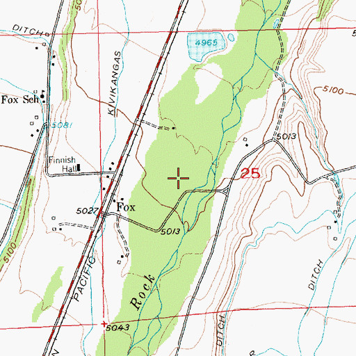 Topographic Map of Bull Springs Fishing Access Site, MT
