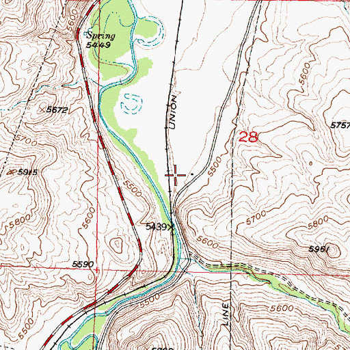 Topographic Map of High Bridge Fishing Access Site, MT