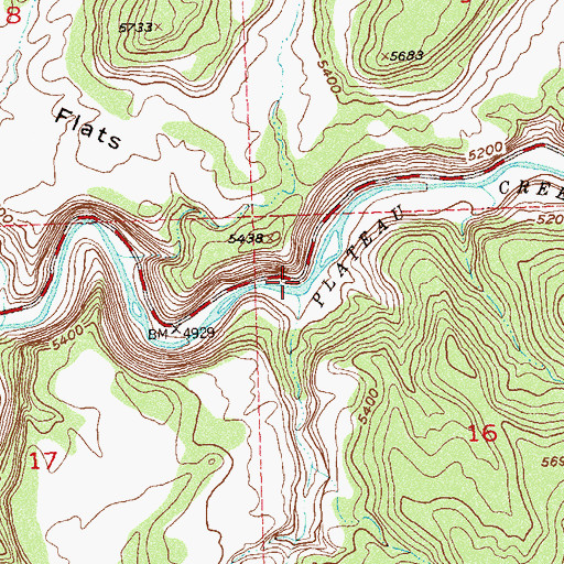 Topographic Map of Little Wash, CO