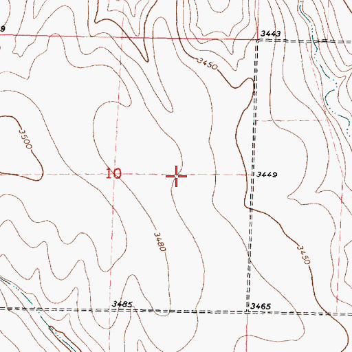 Topographic Map of Lava Cemetery, KS
