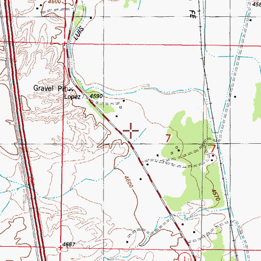 Topographic Map of Red Canyon, NM