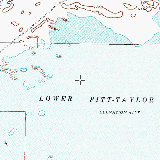 Topographic Map of Pitt-Taylor Reservoirs, NV