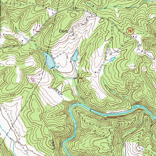 Topographic Map of Deep Run Camp Area, VA