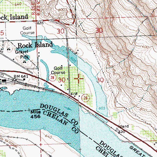 Topographic Map of Hammond Lake, WA
