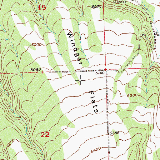 Topographic Map of Windger Flats, CO