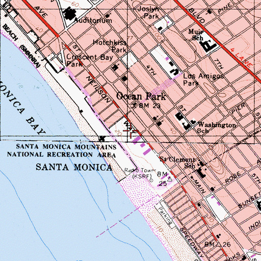 Topographic Map of California Heritage Museum, CA