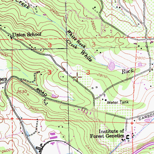 Topographic Map of Abels Apple Acres, CA