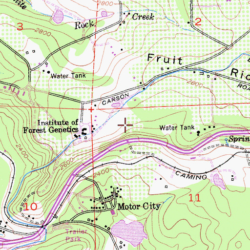 Topographic Map of Boca Vista Orchards, CA