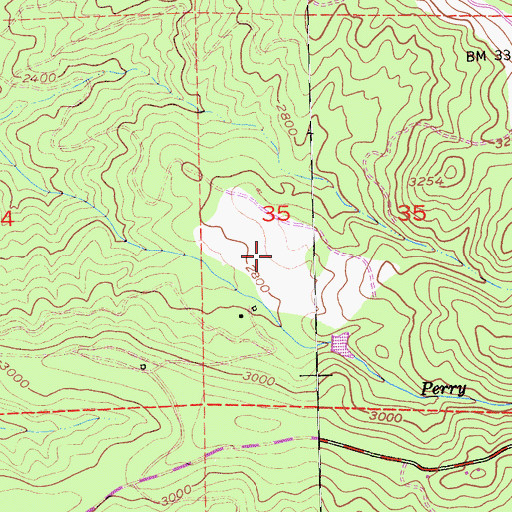 Topographic Map of Charles B Mitchell Vineyards, CA