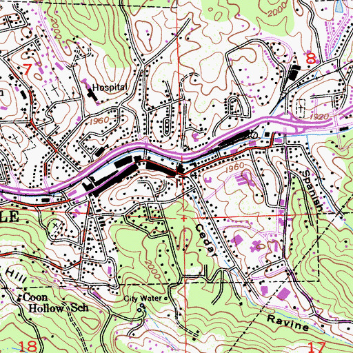 Topographic Map of El Dorado County Federated Church, CA