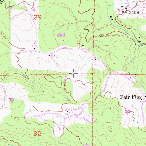 Topographic Map of Fitzpatrick Winery, CA