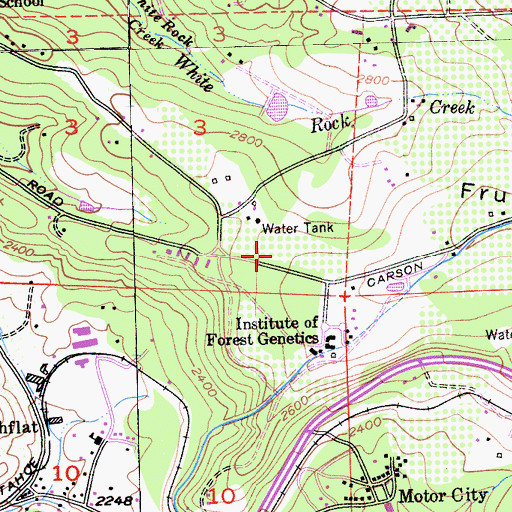 Topographic Map of Goldbud Farms, CA