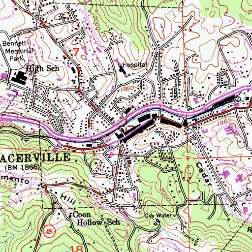 Topographic Map of Indak (historical), CA