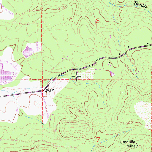 Topographic Map of Latcham Vineyards, CA