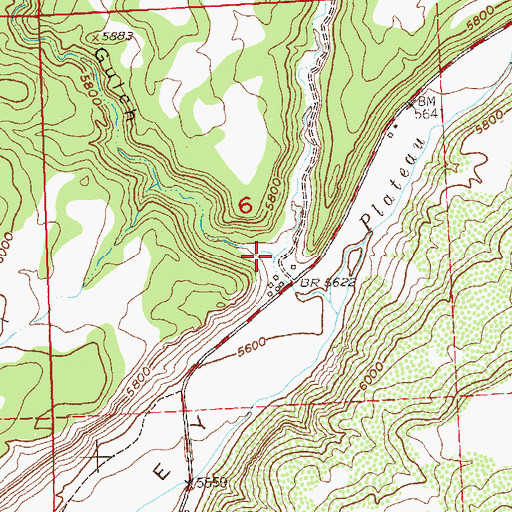 Topographic Map of Little Anderson Gulch, CO