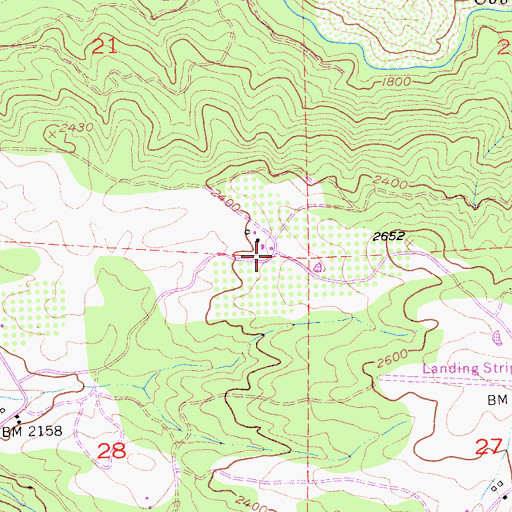 Topographic Map of Perry Creek Vineyards, CA