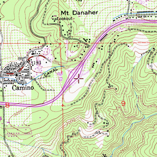 Topographic Map of Placerville District Office Eldorado National Forest, CA
