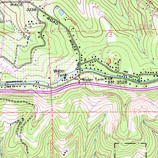 Topographic Map of The Fruit Tree Orchard, CA