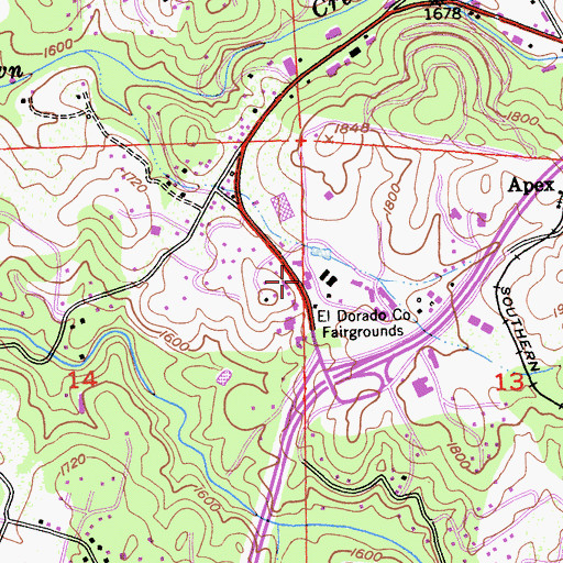 Topographic Map of Veterans Memorial Building, CA