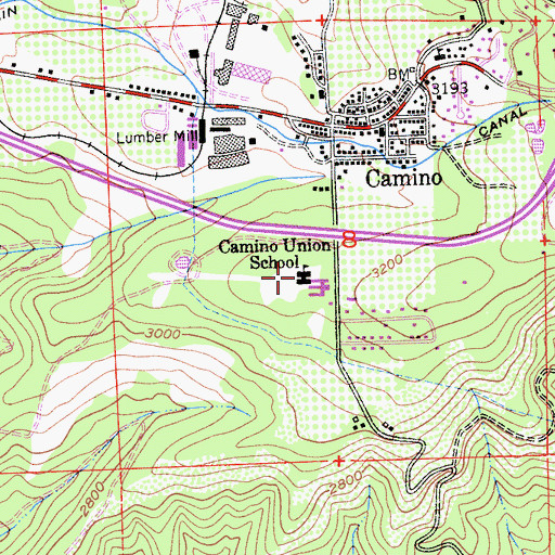 Topographic Map of Wakeley Special Education Center, CA