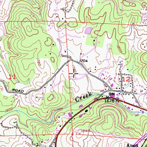 Topographic Map of Westwood Hills Memorial Park, CA