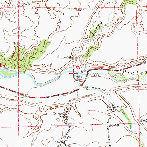 Topographic Map of Spring Creek, CO