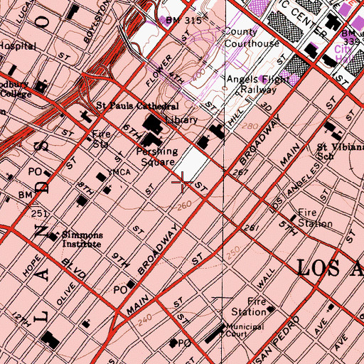 Topographic Map of International Jewelry Center, CA
