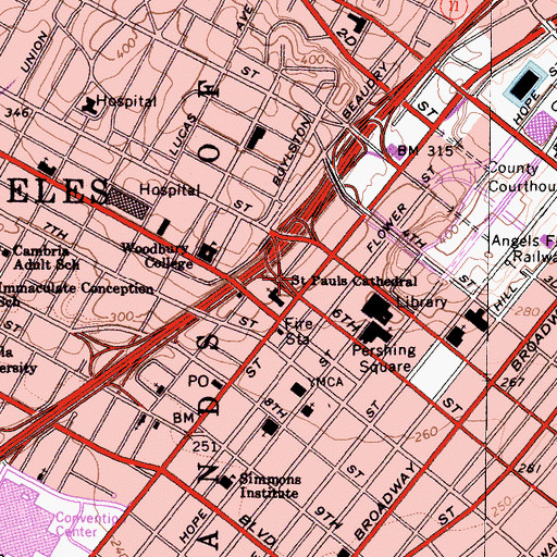 Topographic Map of Jonathan Club, CA